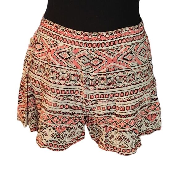 Aeropostale Pink Geometric Print Flowy Shorts Small - Picture 1 of 5